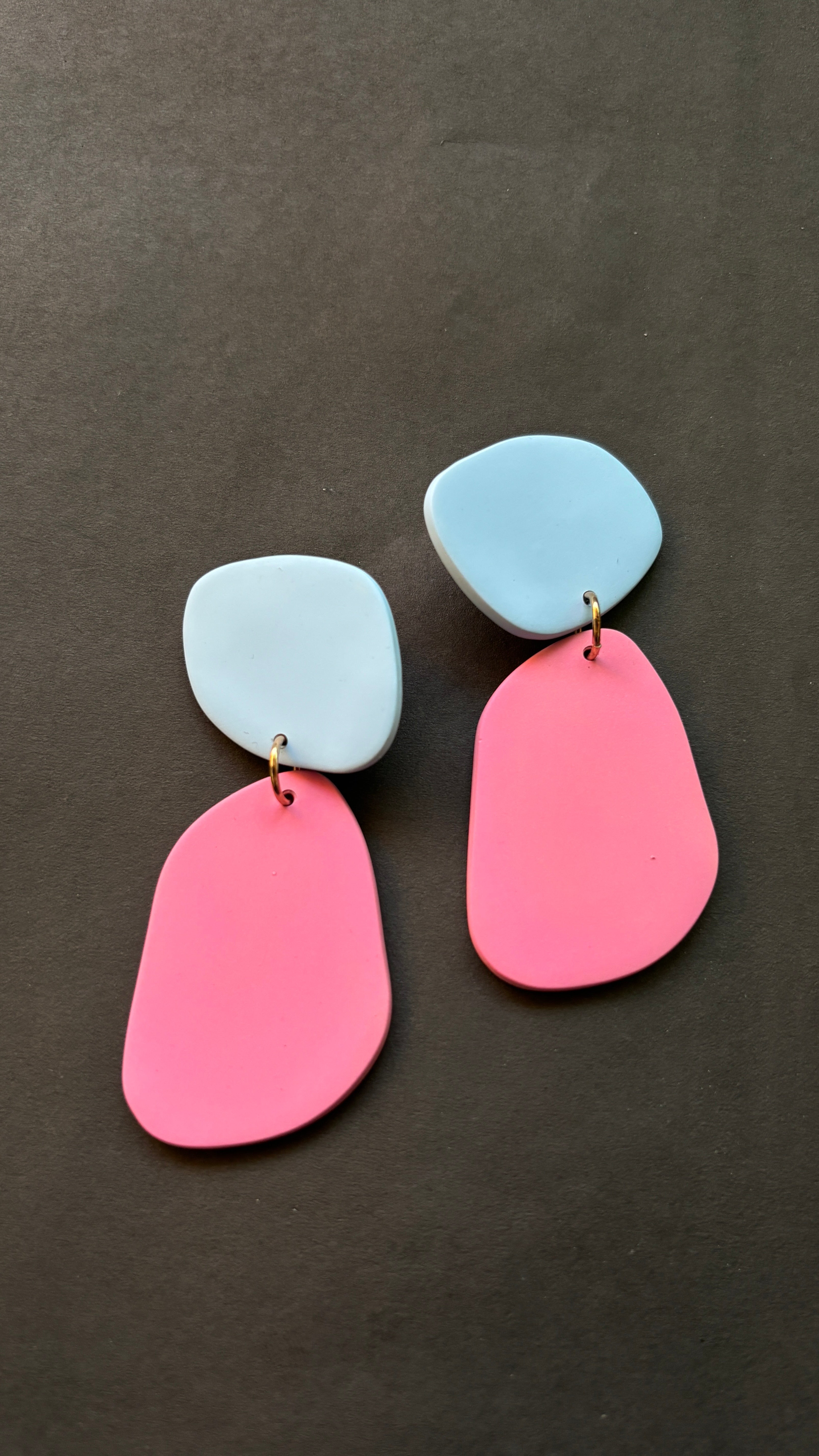Classic Quads - Pale Blue and Blush - CiceroniEarringsColoured Ears
