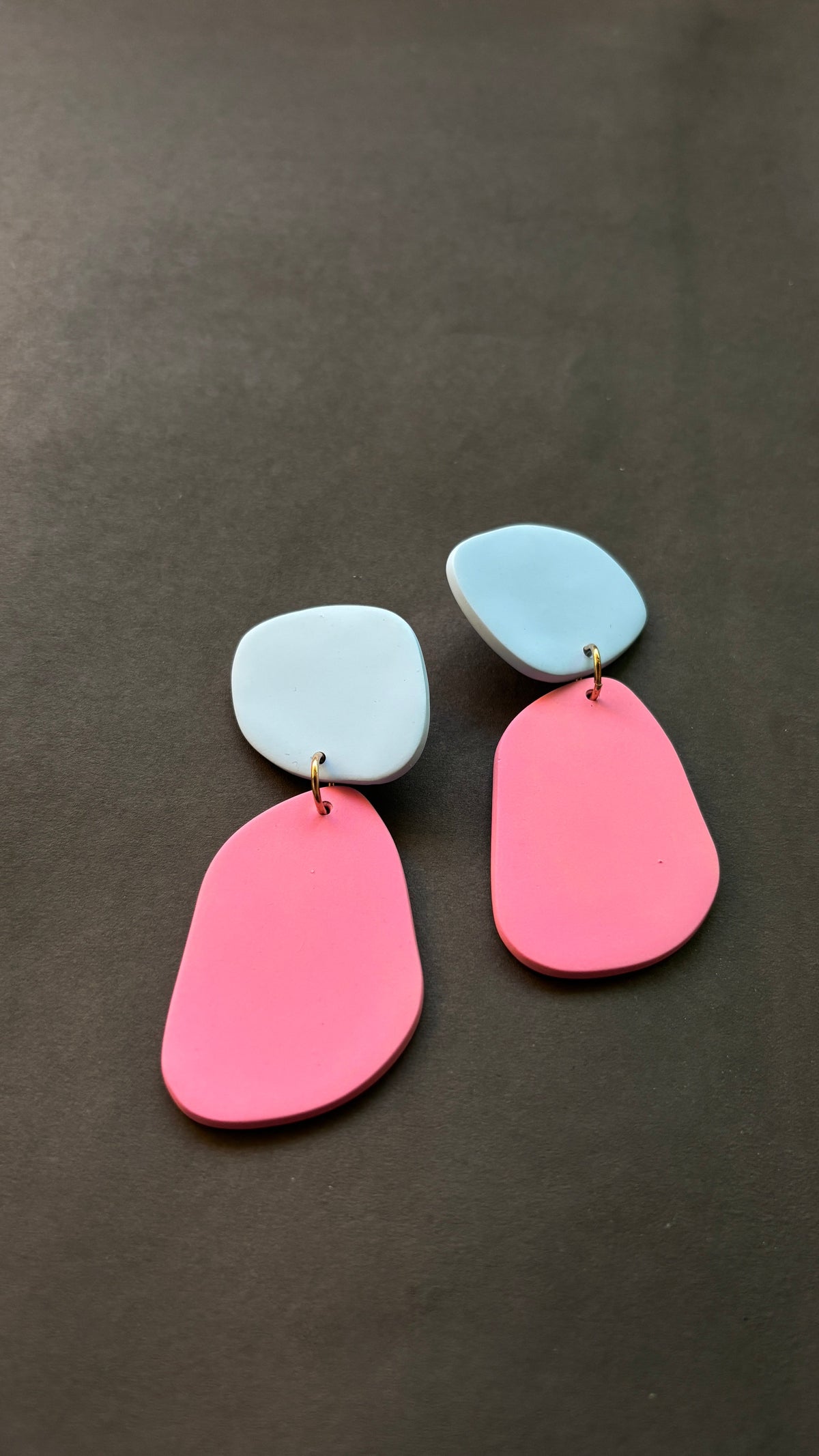 Classic Quads - Pale Blue and Blush - CiceroniEarringsColoured Ears