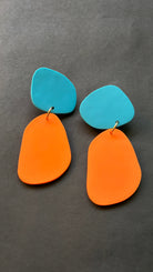 Classic Quads - Turquoise and Orange - CiceroniEarringsColoured Ears