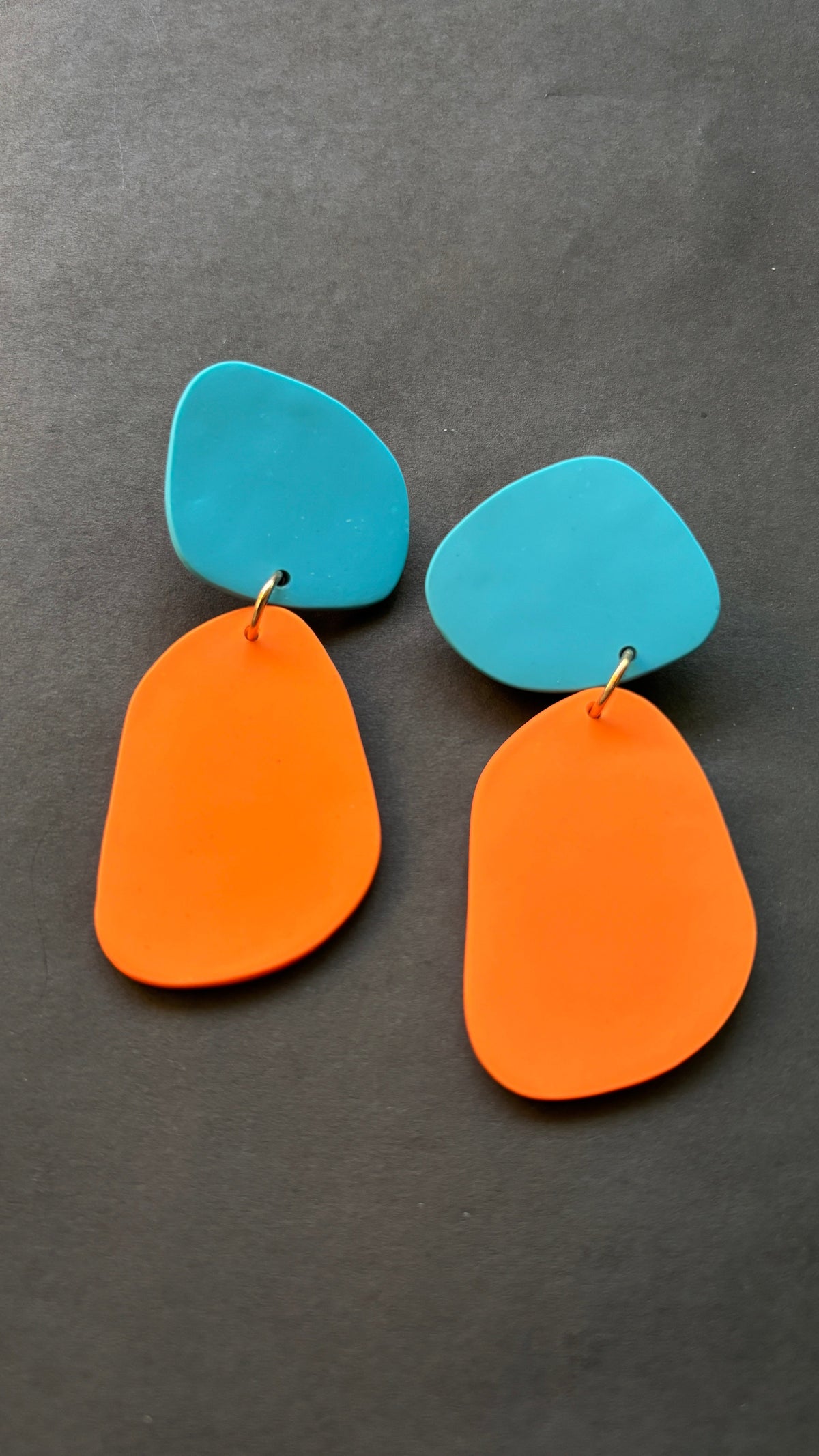 Classic Quads - Turquoise and Orange - CiceroniEarringsColoured Ears