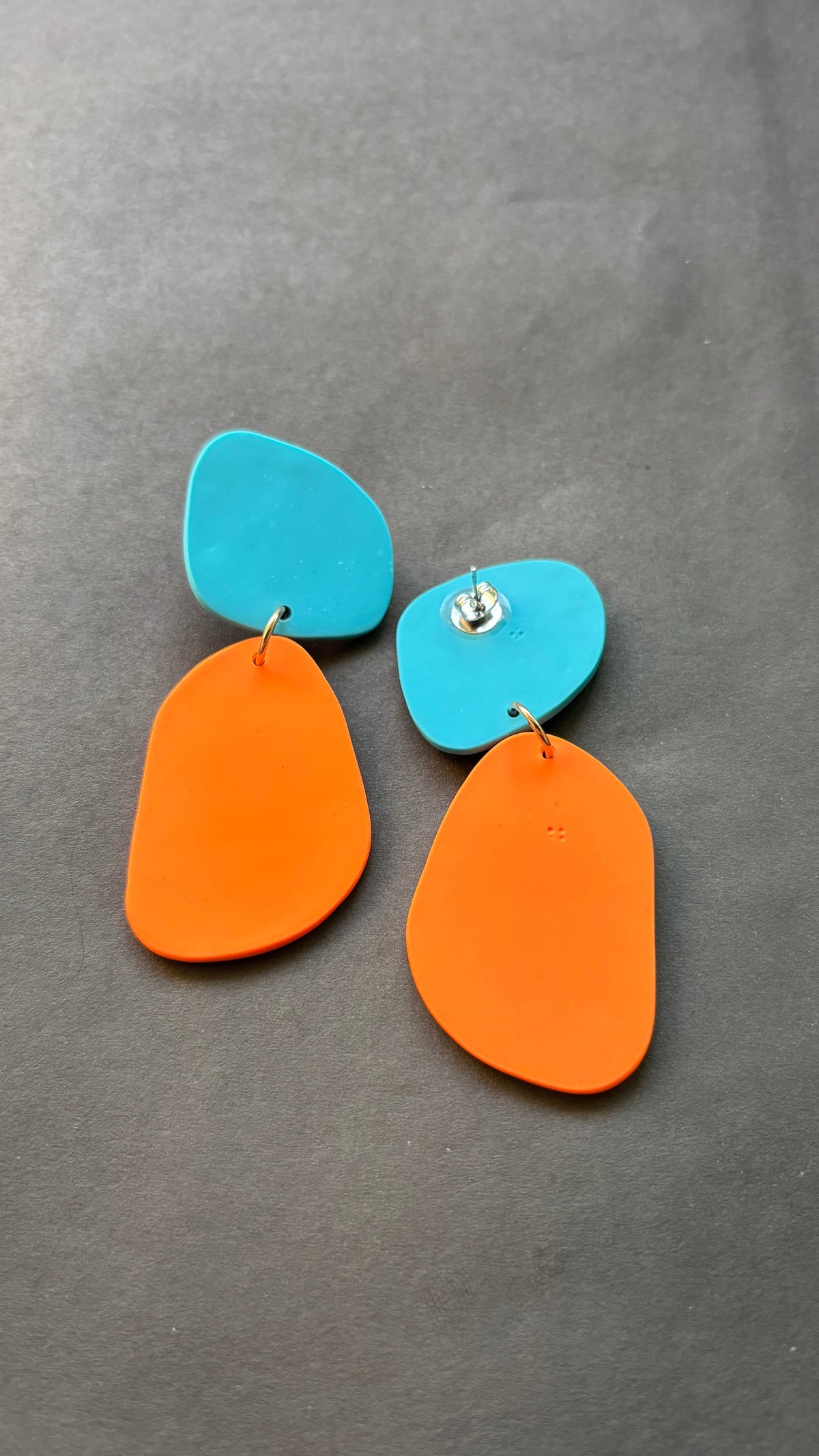 Classic Quads - Turquoise and Orange - CiceroniEarringsColoured Ears