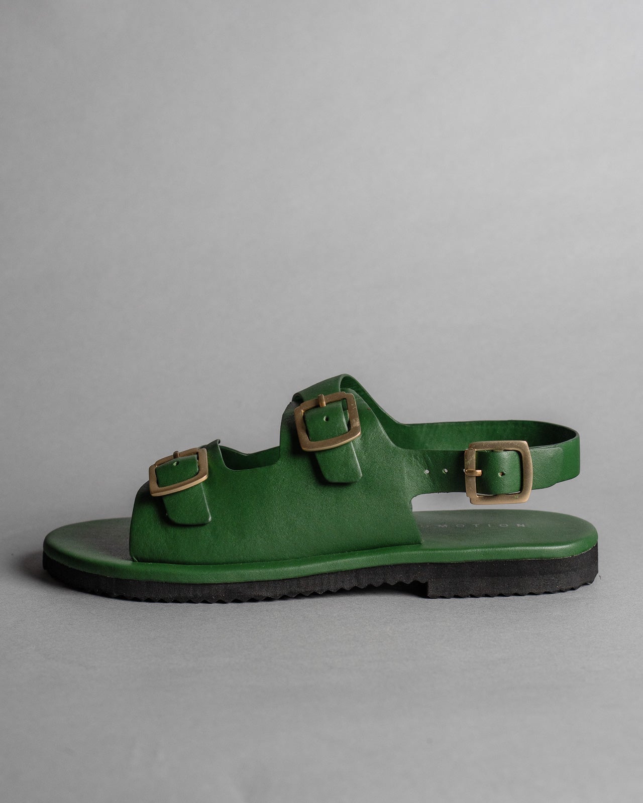 Classic Two Strap Leather Women's Sandals - Green - CiceroniSandalsSlomotion