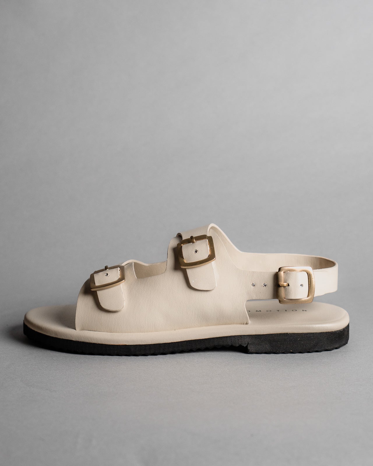Classic Two Strap Leather Women's Sandals - Ivory - CiceroniSandalsSlomotion