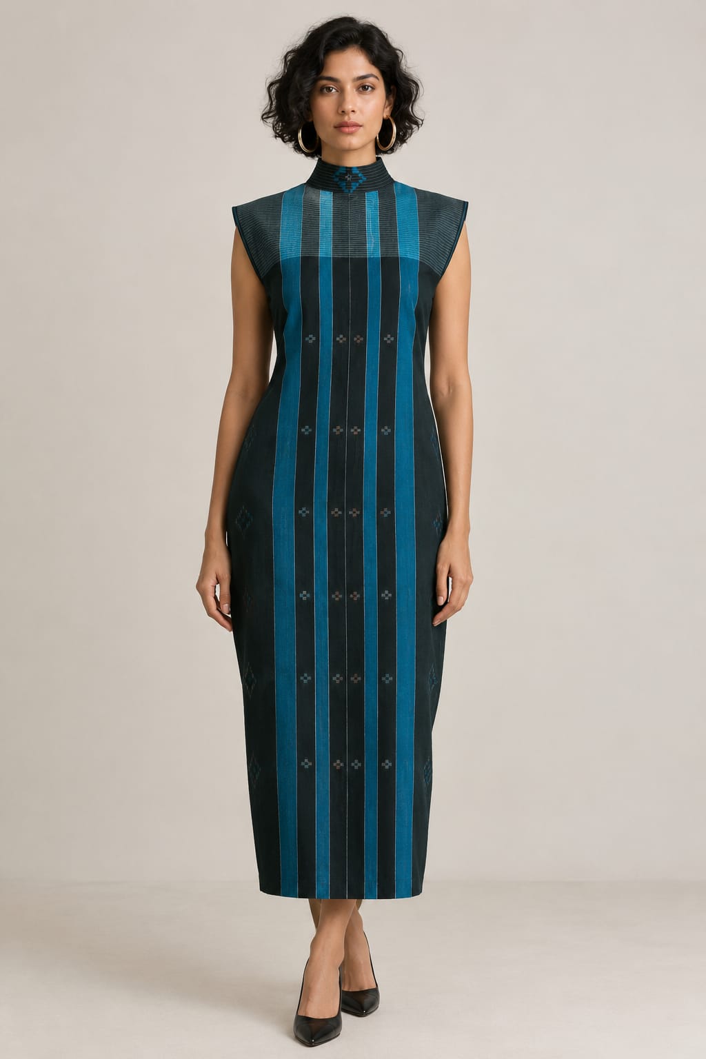 Cleopatra High Neck Dress - CiceroniDressesBhomra