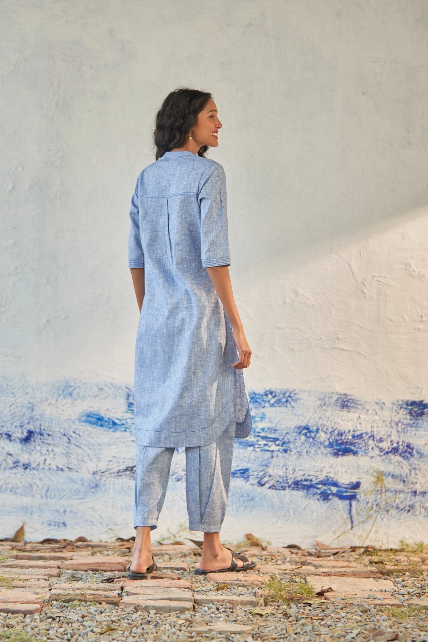 Cloud Blue Kurta Set - CiceroniKurta SetsCanoopi
