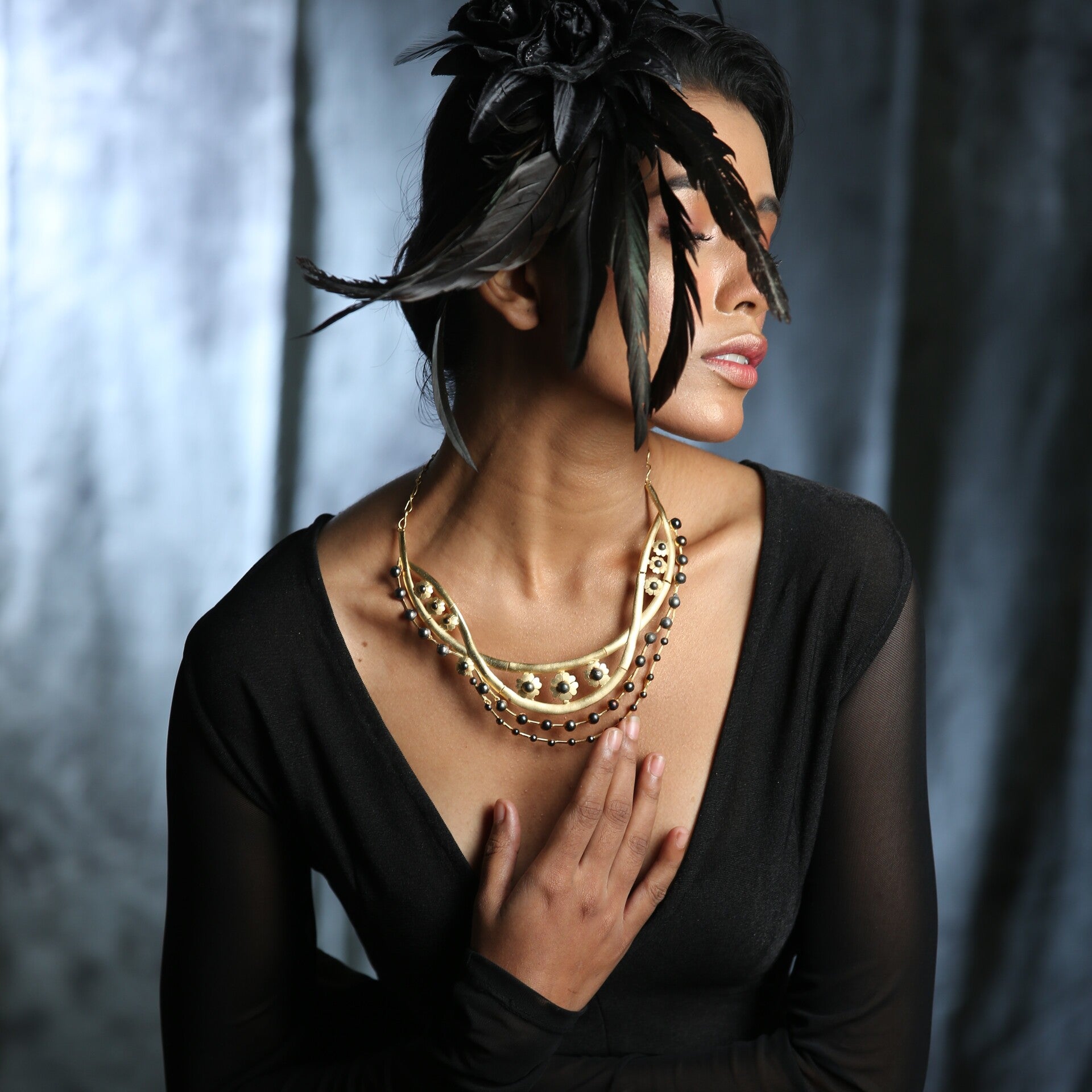 Cocktail Hour Neckpiece - CiceroniNeckpieceZaza by Somya