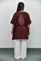Cocoa Fingerprint Top - CiceroniTopsYD Aashiya