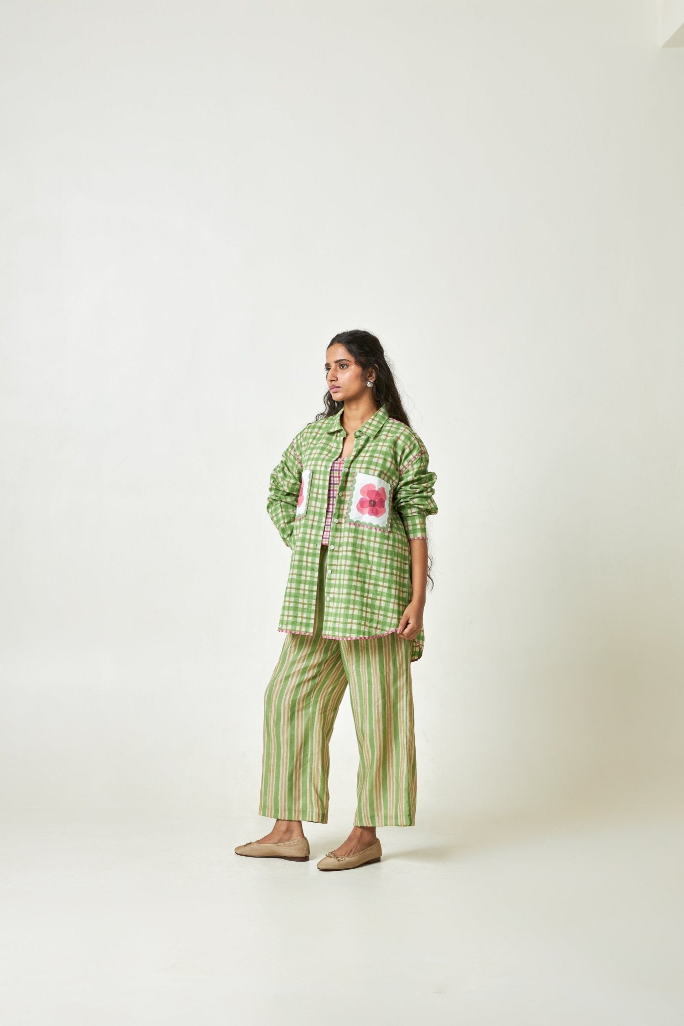 Coconut Grove Block Printed Shirt - CiceroniShirtPants and Pajamas