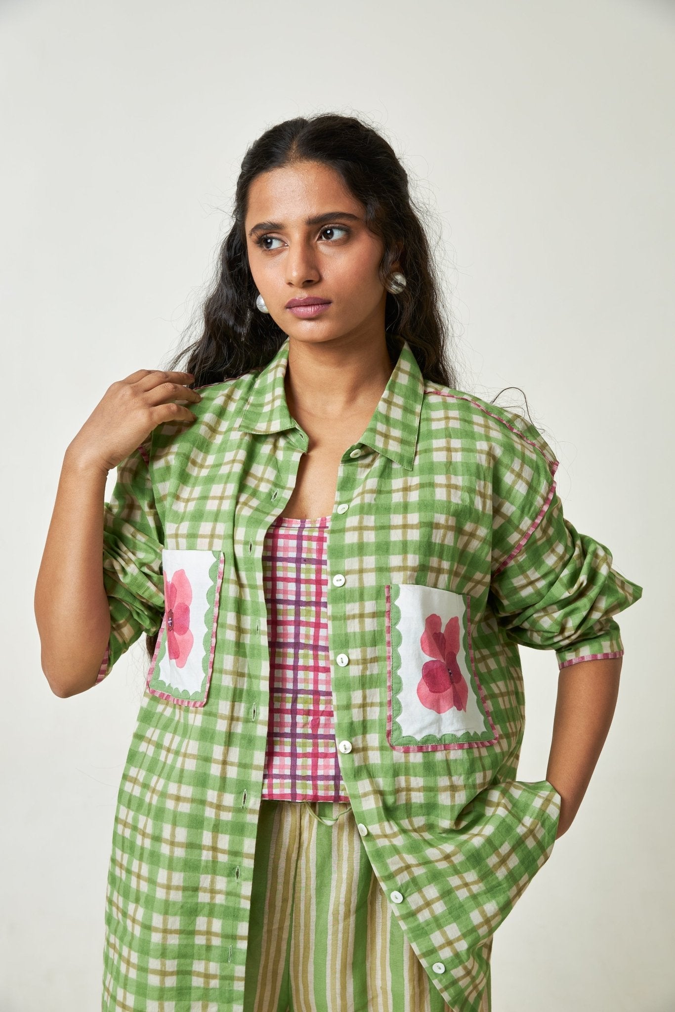 Coconut Grove Block Printed Shirt - CiceroniShirtPants and Pajamas