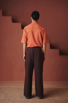 Coffee Buta Co - Linen Men's Baggy Pants - CiceroniPantsSaphed