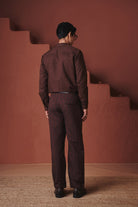 Coffee Buta Co - Linen Men's Pleated Tapered Pants - CiceroniPantsSaphed