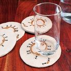 Coffee Lover Ants Coasters - CiceroniCoastersAranya Earthcraft