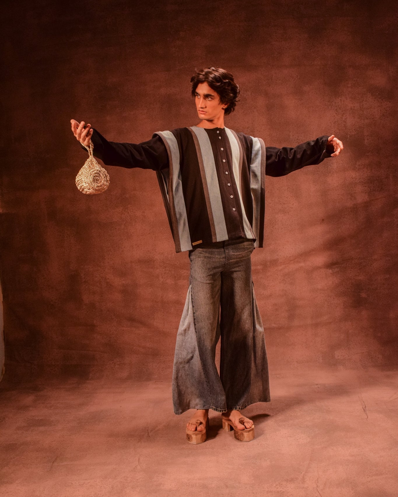 Color Block Godet Pants - CiceroniPantsAnam Husain