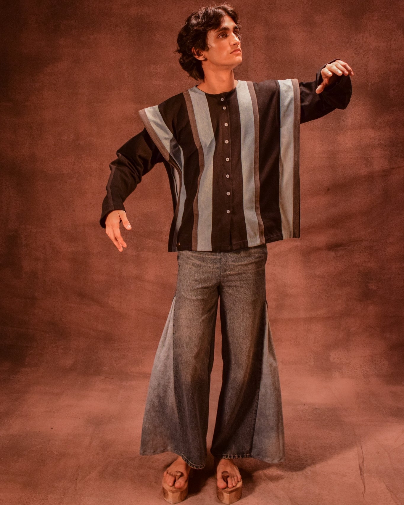 Color Block Godet Pants - CiceroniPantsAnam Husain