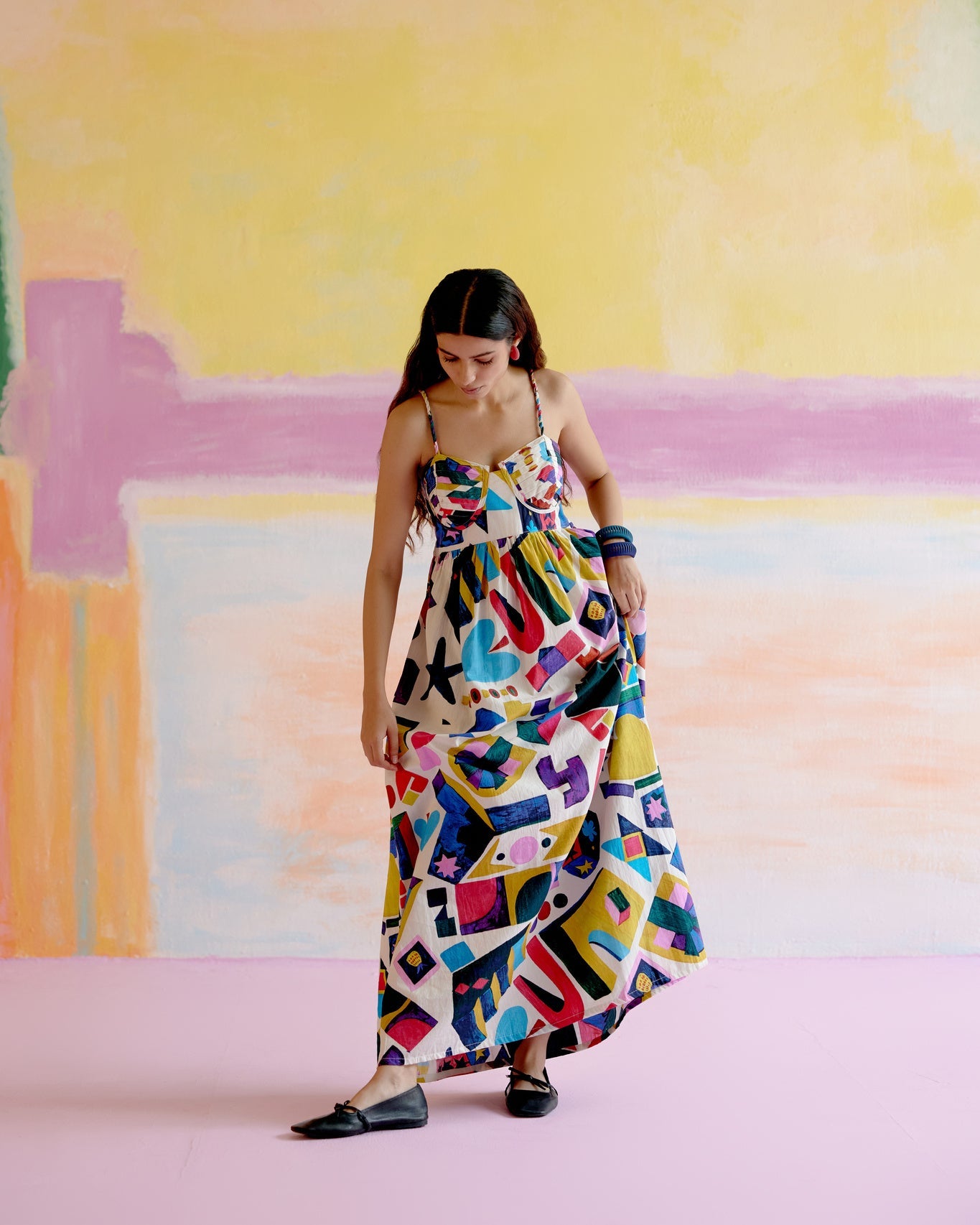 Como Maxi Dress in Arcade Print - CiceroniDressesHappi Space