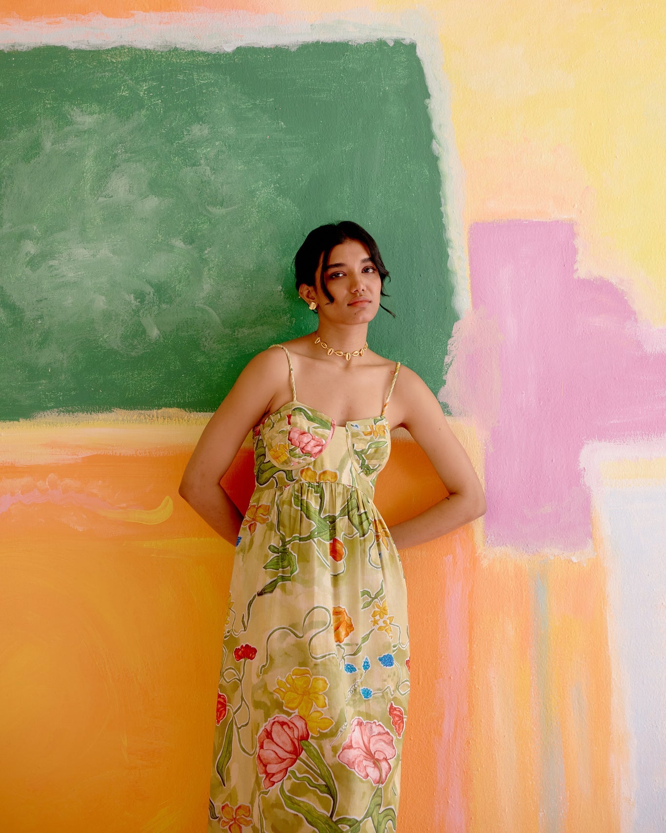 Como Maxi Dress in Le Jardin Print - CiceroniDressesHappi Space