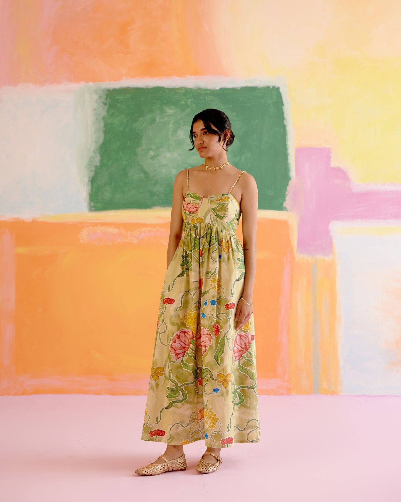 Como Maxi Dress in Le Jardin Print - CiceroniDressesHappi Space