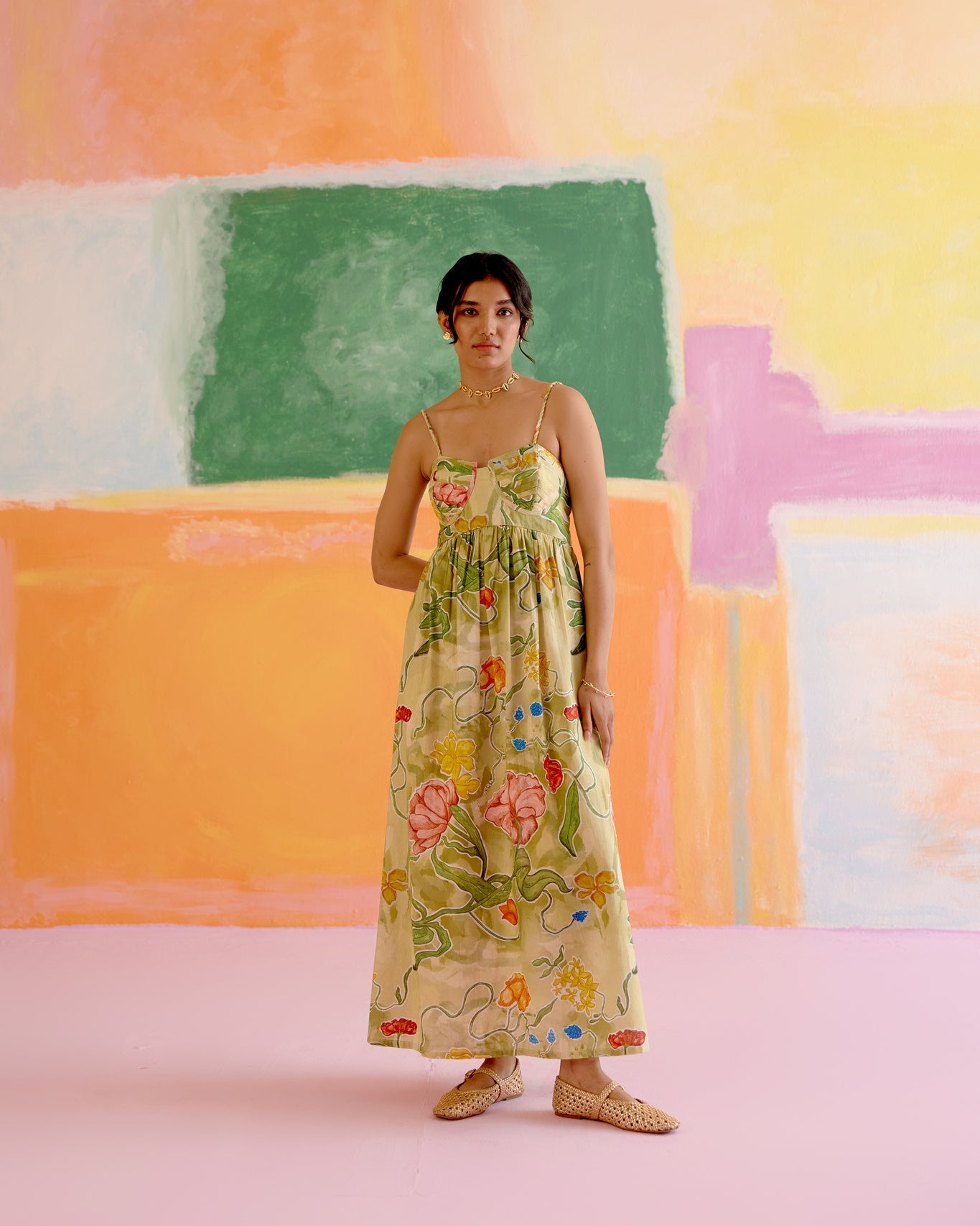 Como Maxi Dress in Le Jardin Print - CiceroniDressesHappi Space