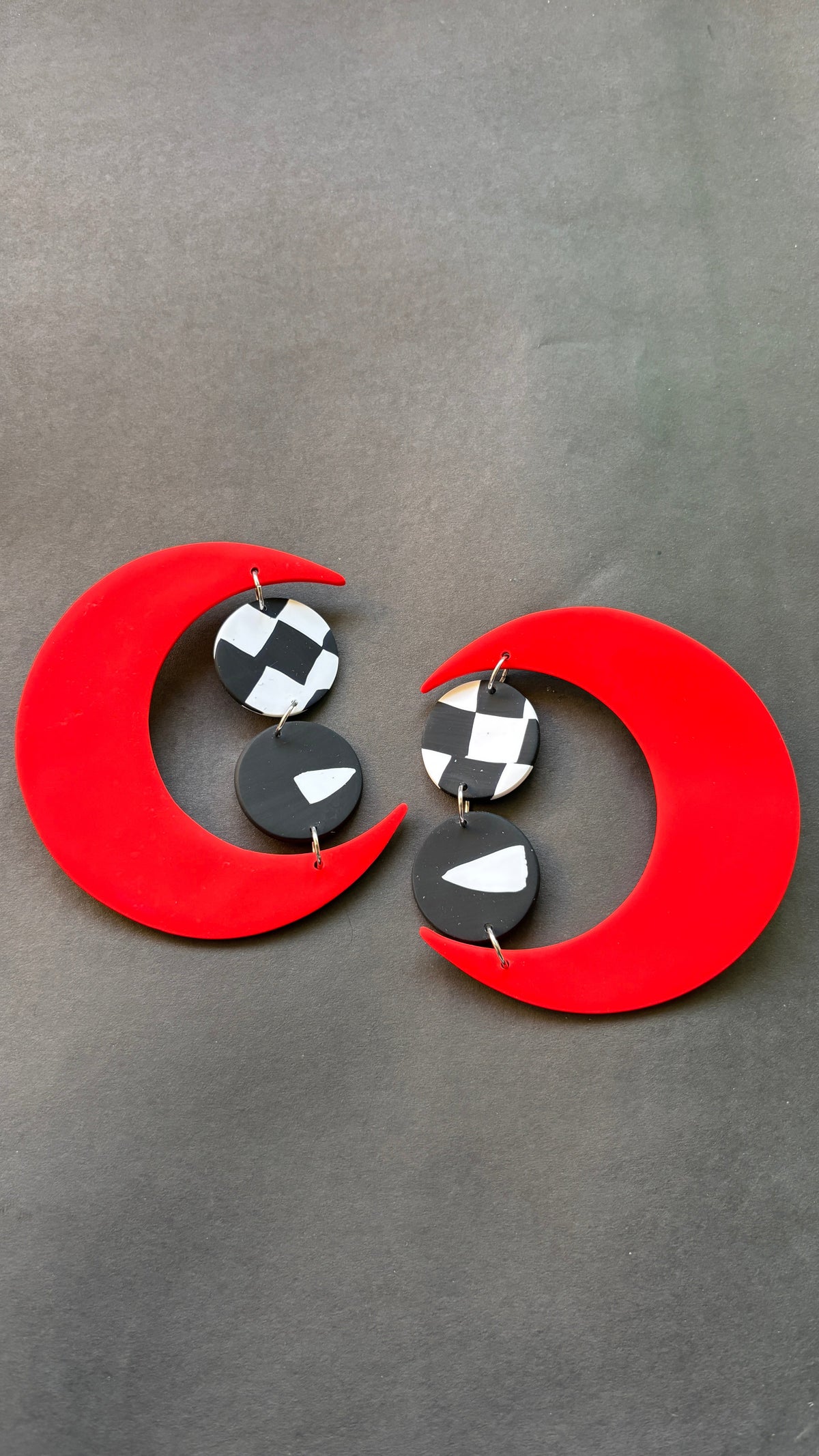 Contemporary Moon - CiceroniEarringsColoured Ears