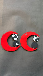 Contemporary Moon - CiceroniEarringsColoured Ears