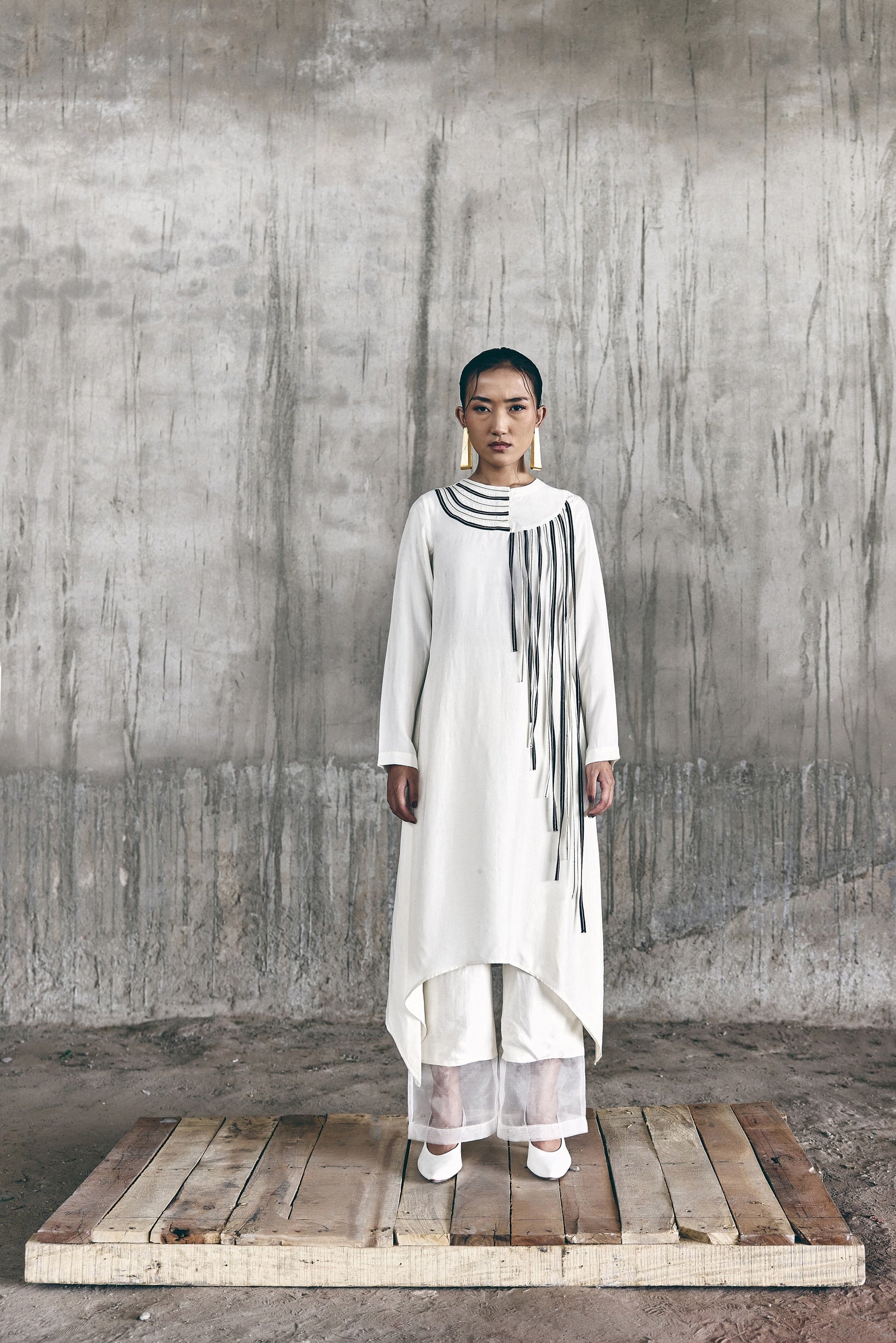 Contour Kurta with Mist Trousers - CiceroniKurta Set, Festive WearATBW