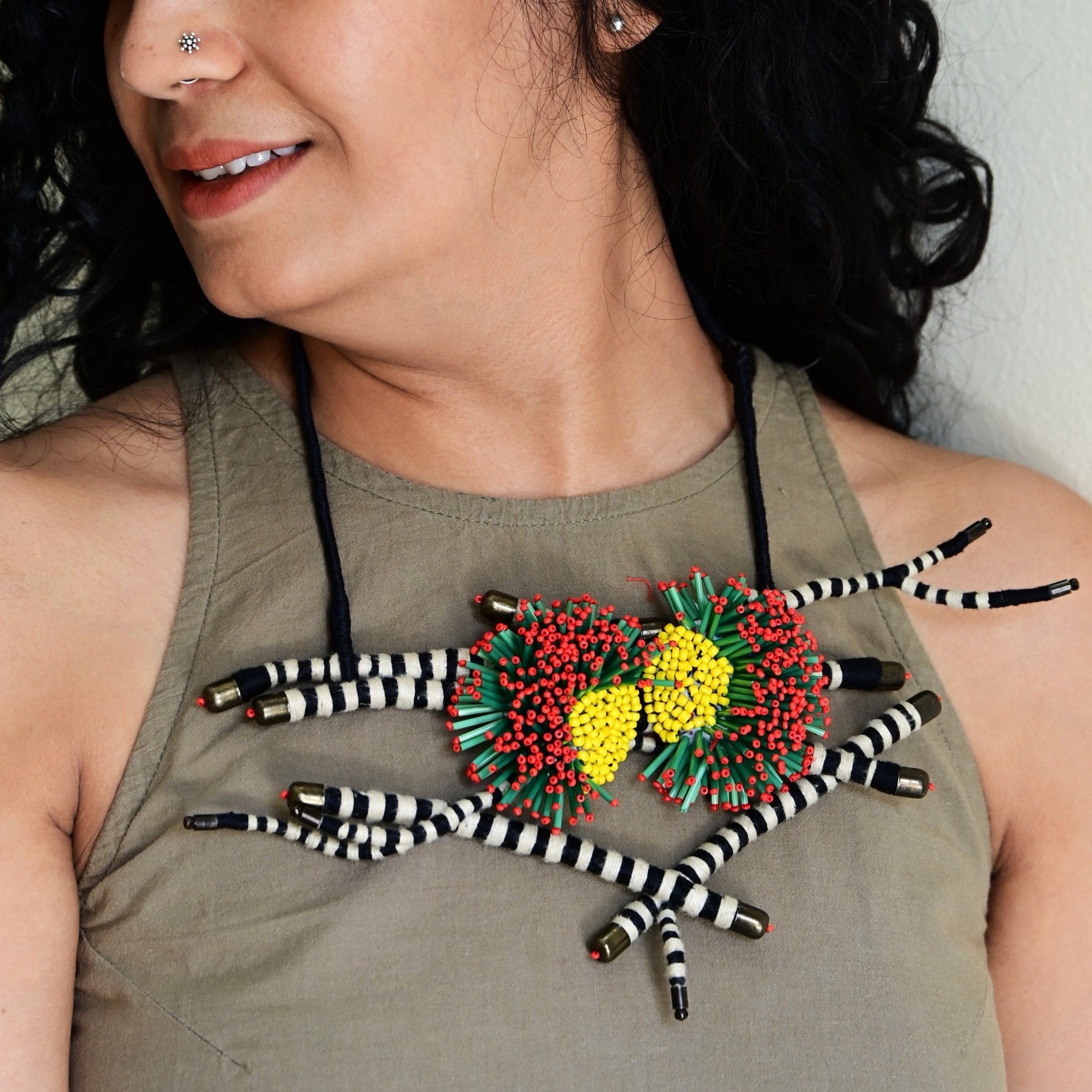 Coral Bloom Necklace - CiceroniNeckpieceBandish