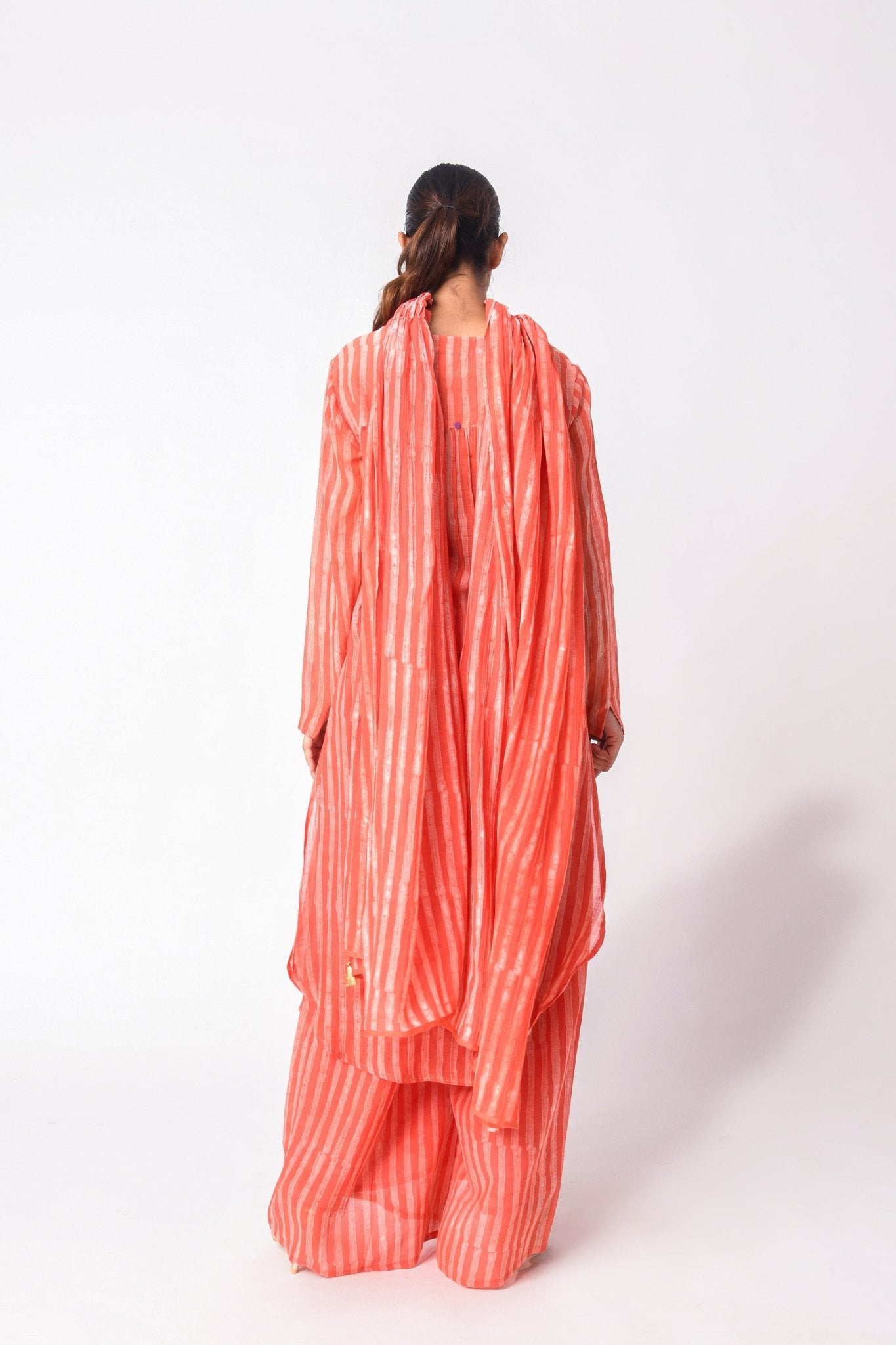 Coral Dupatta Set - CiceroniKurta SetsJayati Goenka