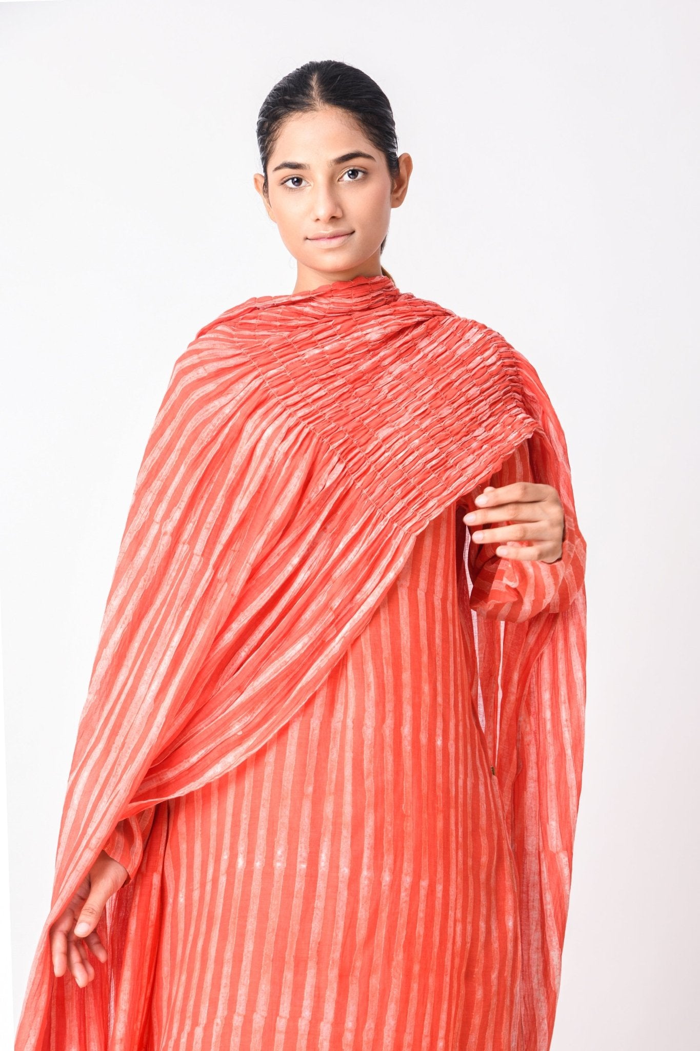 Coral Dupatta Set - CiceroniKurta SetsJayati Goenka