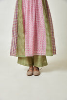 Coral Haze Block Printed Kurta Set with Dupatta - CiceroniKurta SetPants and Pajamas