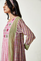 Coral Haze Block Printed Kurta Set - CiceroniKurta SetPants and Pajamas