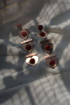 Coral Hearts Earrings - CiceroniEarringsPiku