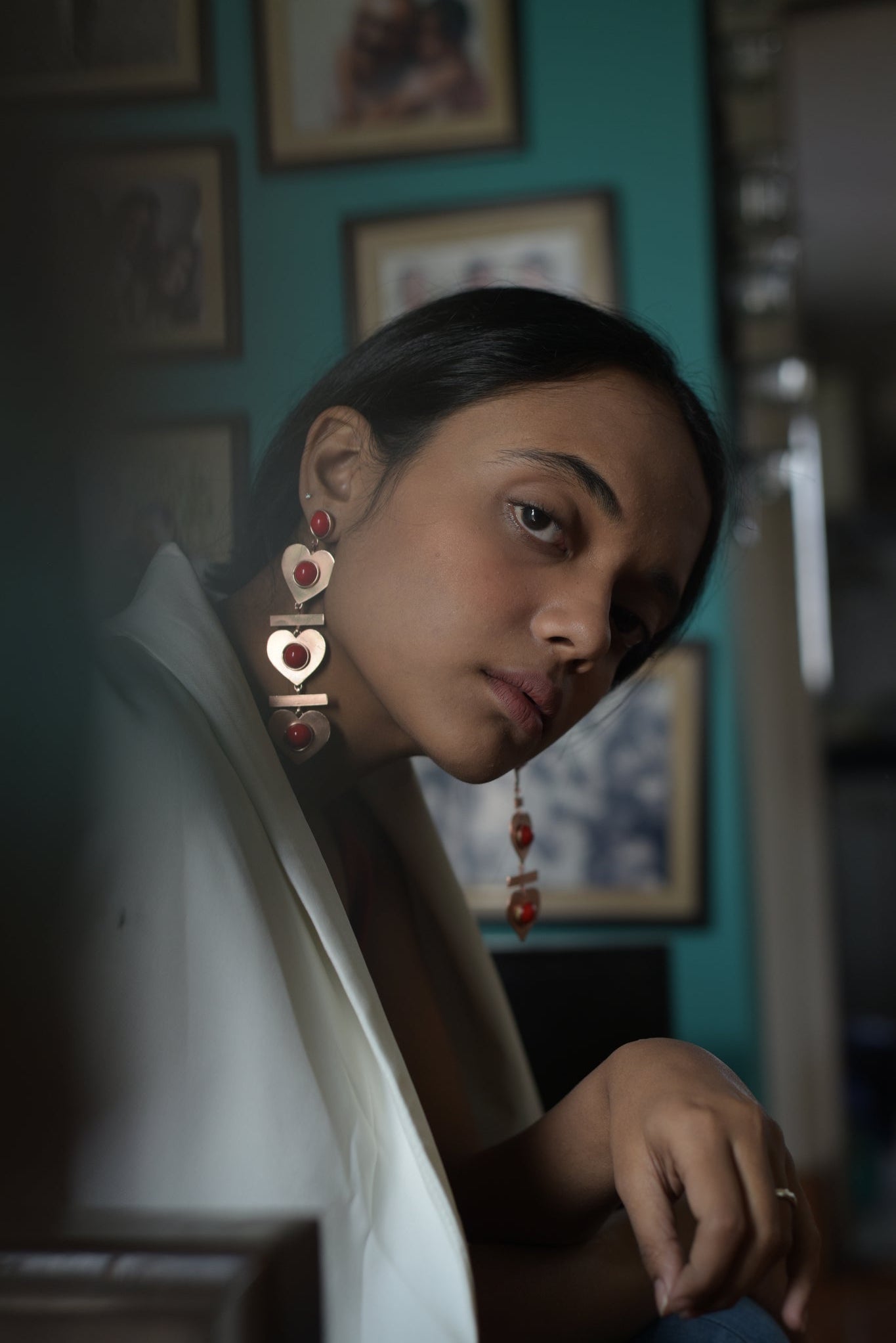 Coral Hearts Earrings - CiceroniEarringsPiku