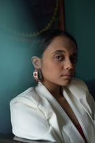 Coral Hoops - CiceroniEarringsPiku