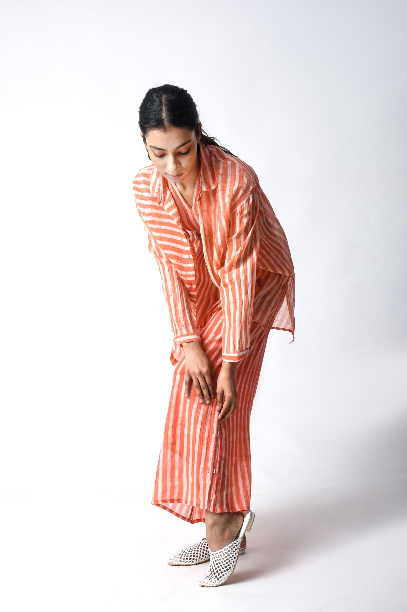 Coral Shirt Cord Set - CiceroniCo - ord SetJayati Goenka