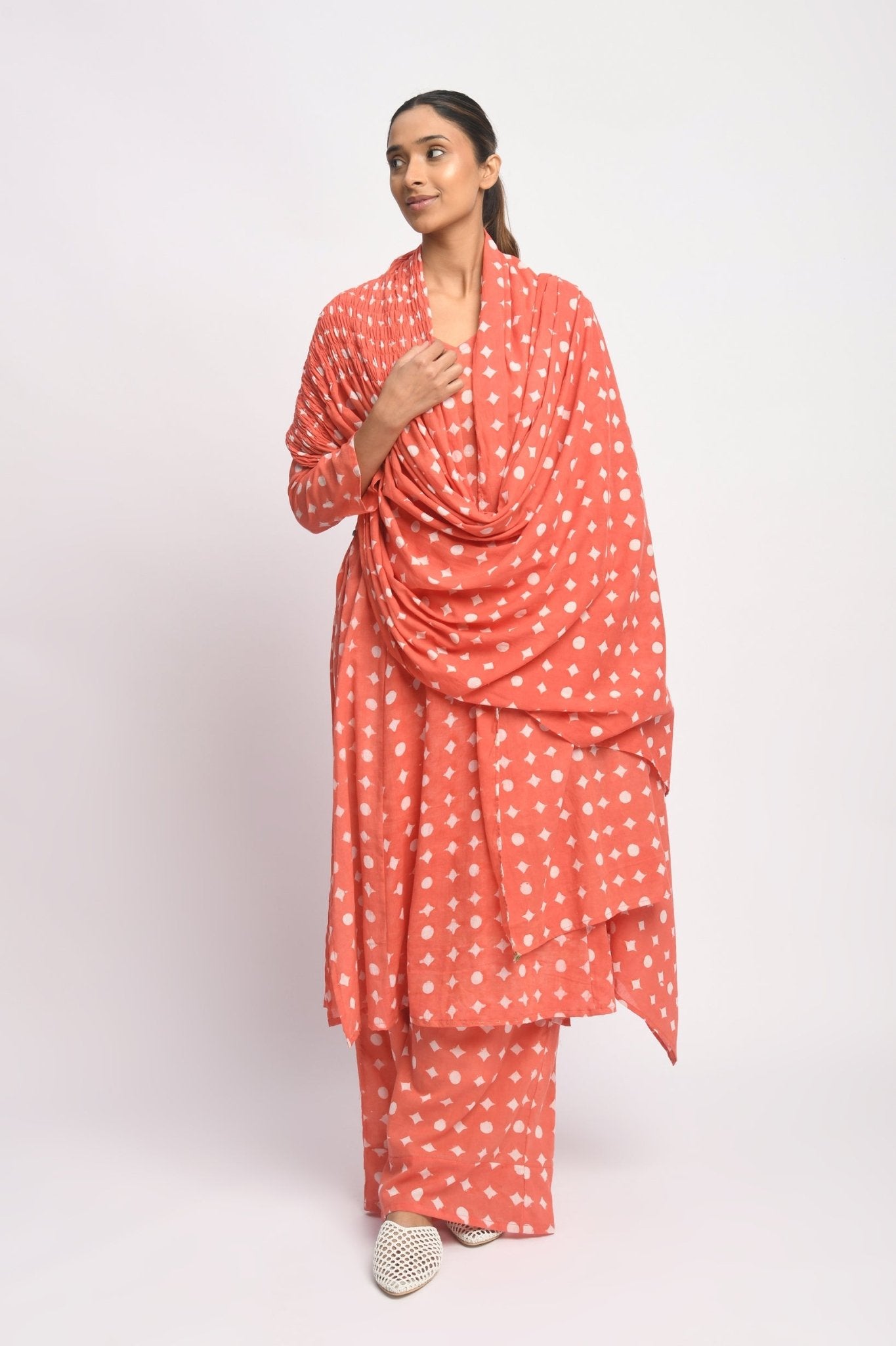 Coral Suit Set - CiceroniKurta Set, Everyday WearJayati Goenka