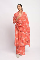 Coral Suit Set - CiceroniKurta Set, Everyday WearJayati Goenka