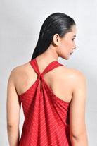 Cotton Stripes Back - Twist Dress - CiceroniDressesHiranya