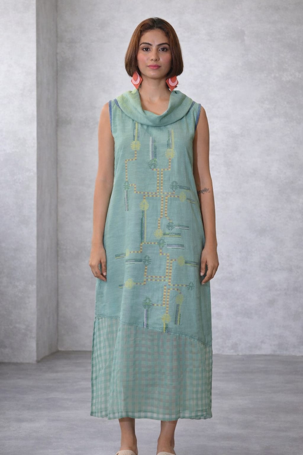 Cowl Neck Dress - CiceroniDressesBhomra