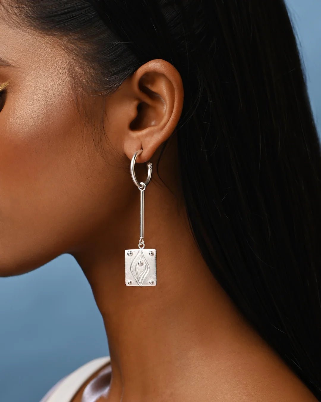 Creator Mismatched Hoops - Silver - CiceroniEarringsBatoki