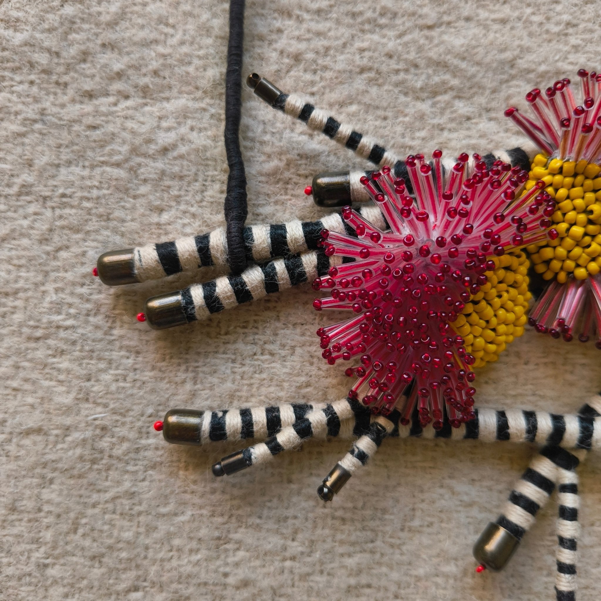 Crimson Bloom Statement Necklace - CiceroniNeckpieceBandish