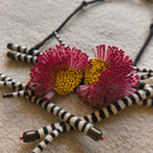 Crimson Bloom Statement Necklace - CiceroniNeckpieceBandish