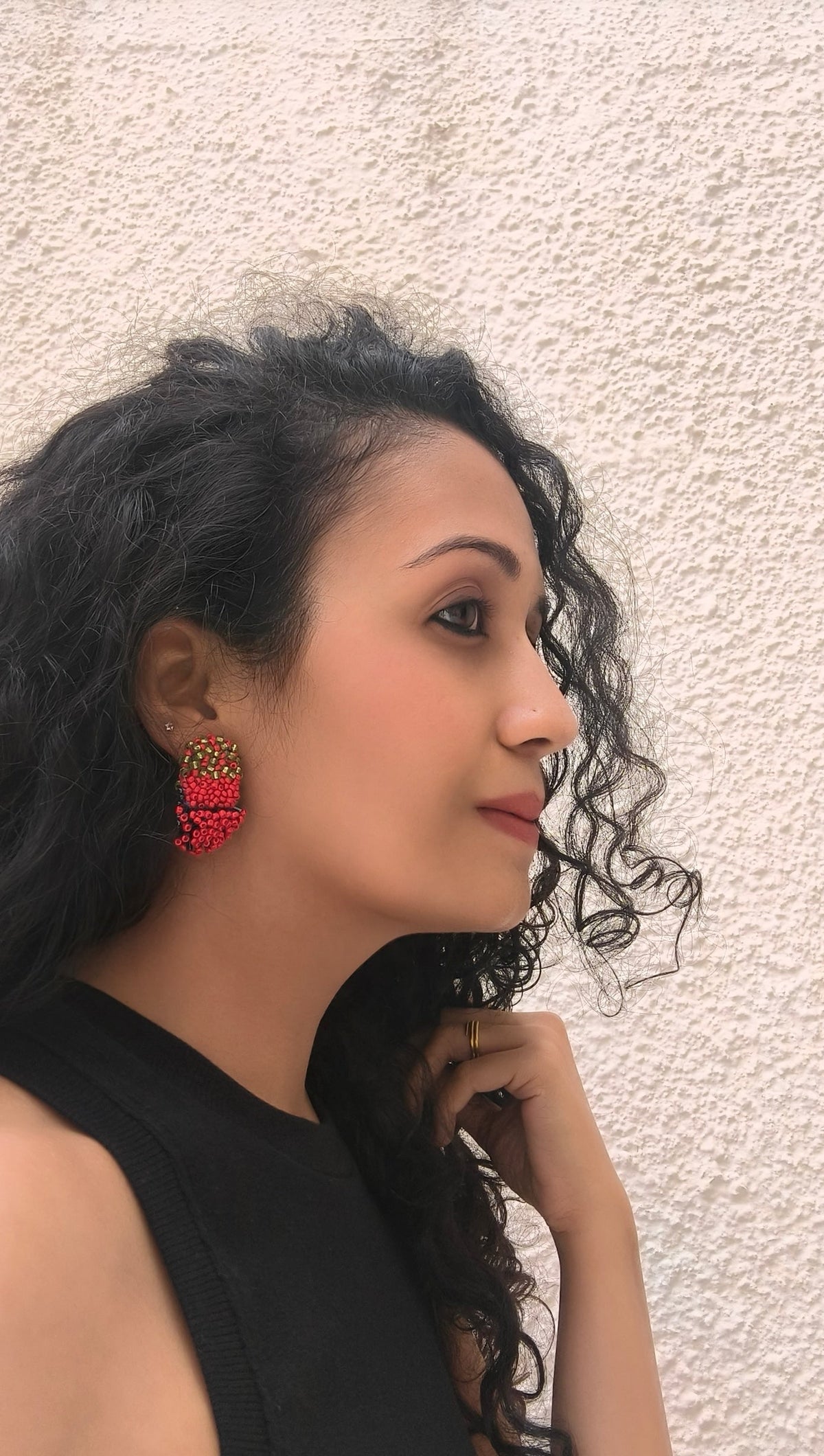 Crimson Bud Earrings - CiceroniEarringsBandish