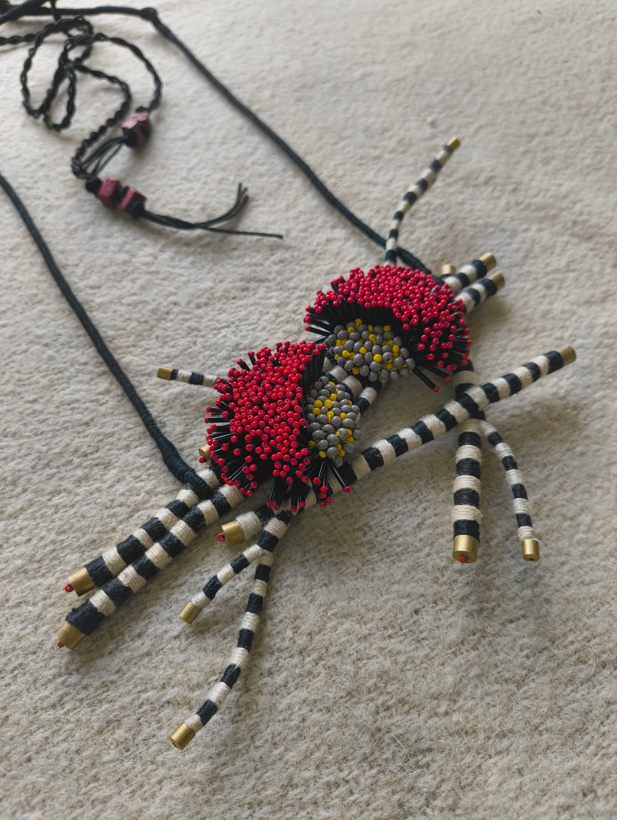 Crimson Weaver Necklace - CiceroniNeckpieceBandish