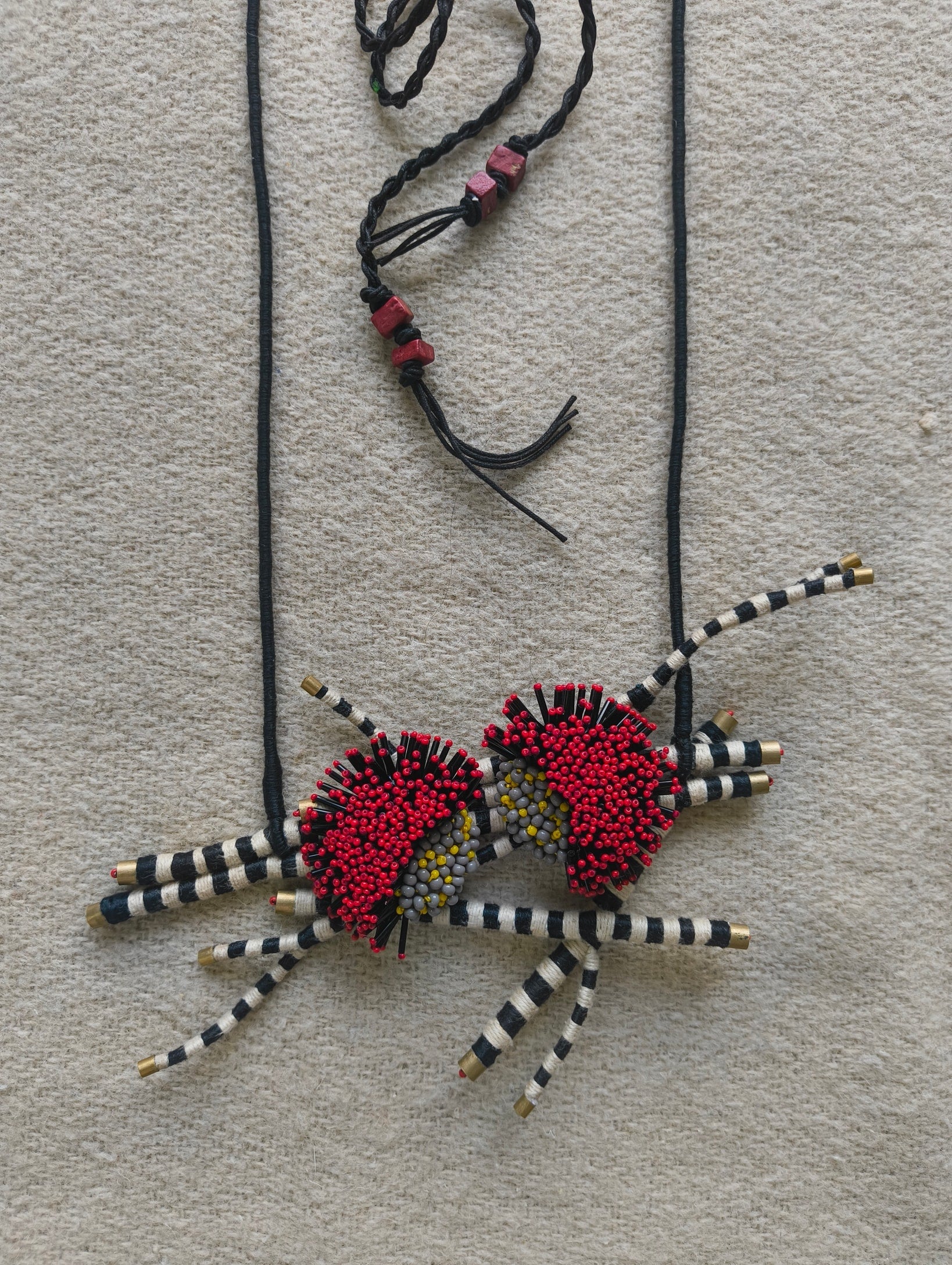 Crimson Weaver Necklace - CiceroniNeckpieceBandish