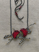 Crimson Weaver Necklace - CiceroniNeckpieceBandish