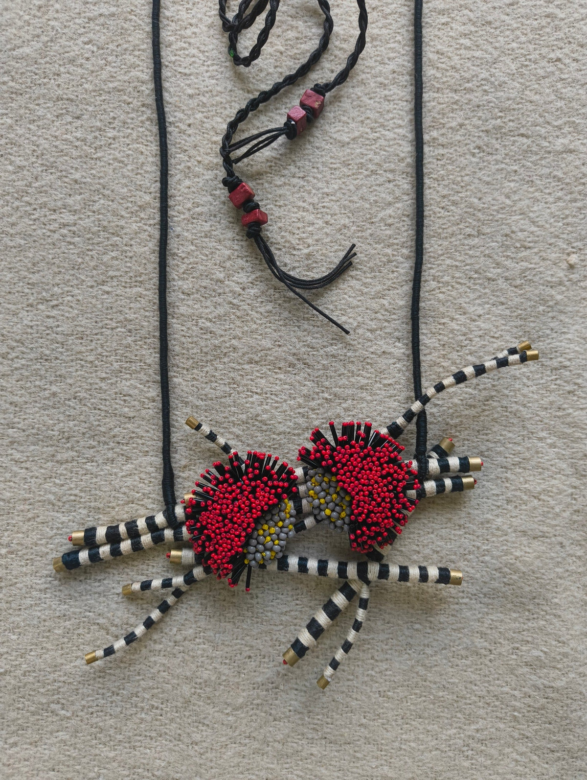Crimson Weaver Necklace - CiceroniNeckpieceBandish
