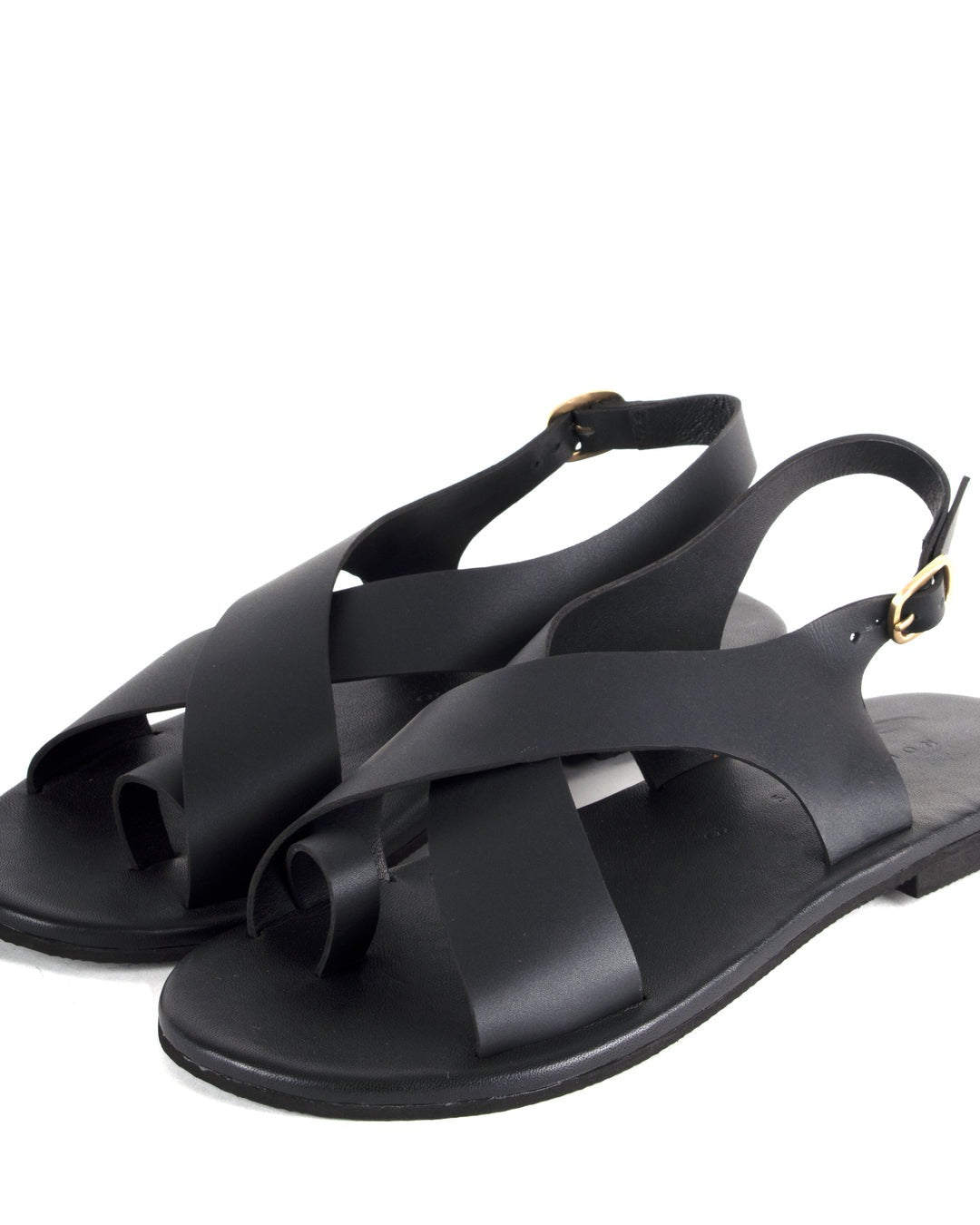 Crossover Strap Leather Women's Sandals - CiceroniSandalsSlomotion