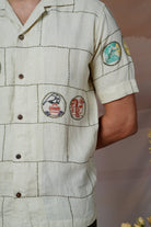 Cultural Tales - Hand Embroidered Unisex Linen Shirt - CiceroniShirtsCultura Studio