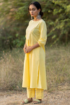 Cupcake Yellow Kurta Set with Dupatta - CiceroniKurta Set, Everyday WearMaidaan