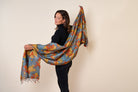 Daffodil Peace Silk Scarf - CiceroniScarfAeshaane